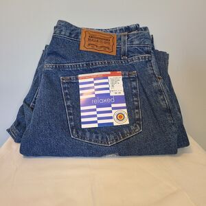 NWT Vintage Bullseye Jeans Wear Men's Size 40 X 32 Relaxed 100% Cotton Denim